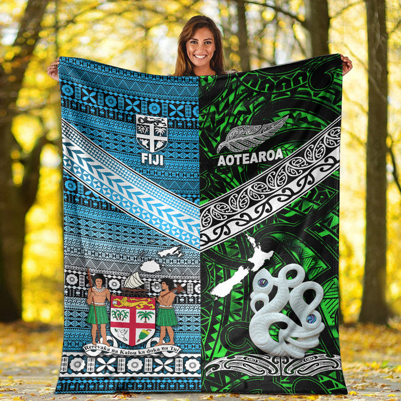 new-zealand-and-fiji-premium-blanket-together-green