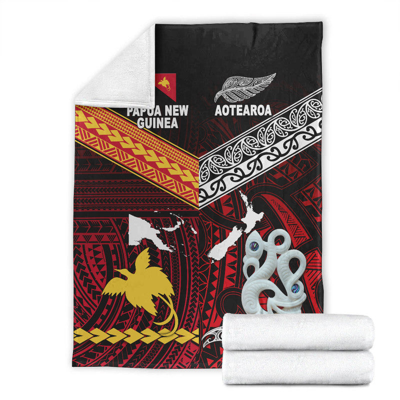 new-zealand-and-papua-new-guinea-premium-blanket-together-red