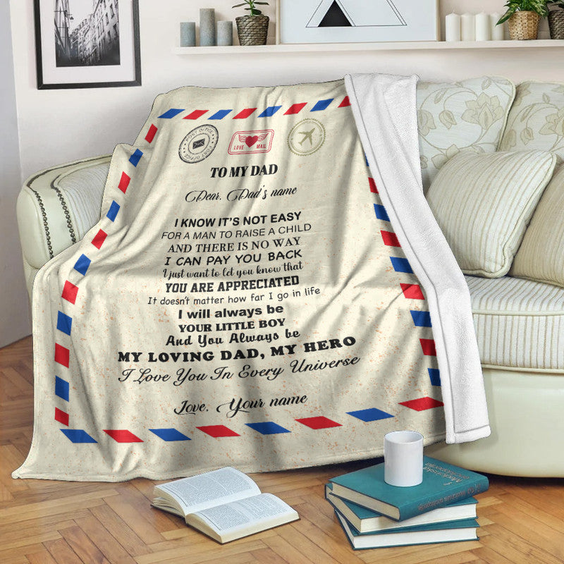 custom-father-day-premium-blanket-letter-from-son-simple-style