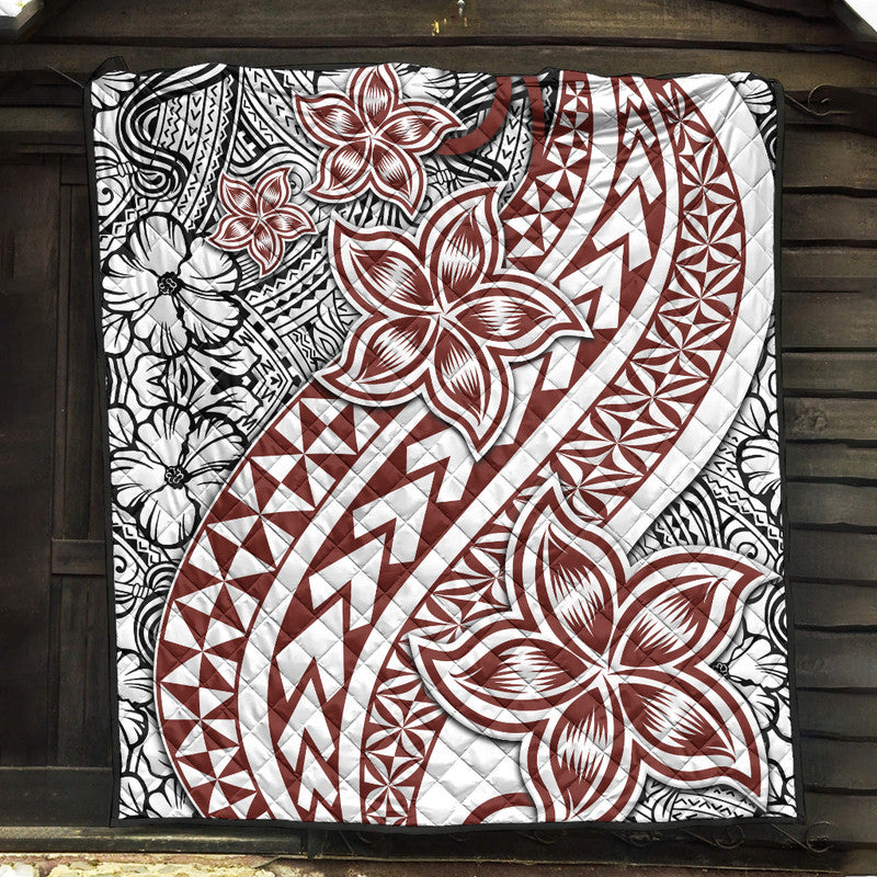 Traditional Polynesian Tribal Tattoo Retro Premium Quilt - Wonder Print Shop
