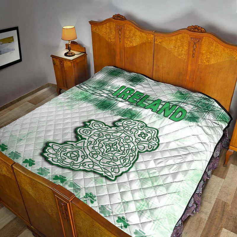 Ireland Cross Cricket Team Premium Quilt Celtic Irish Green Pattern Unique No2 - Wonder Print Shop