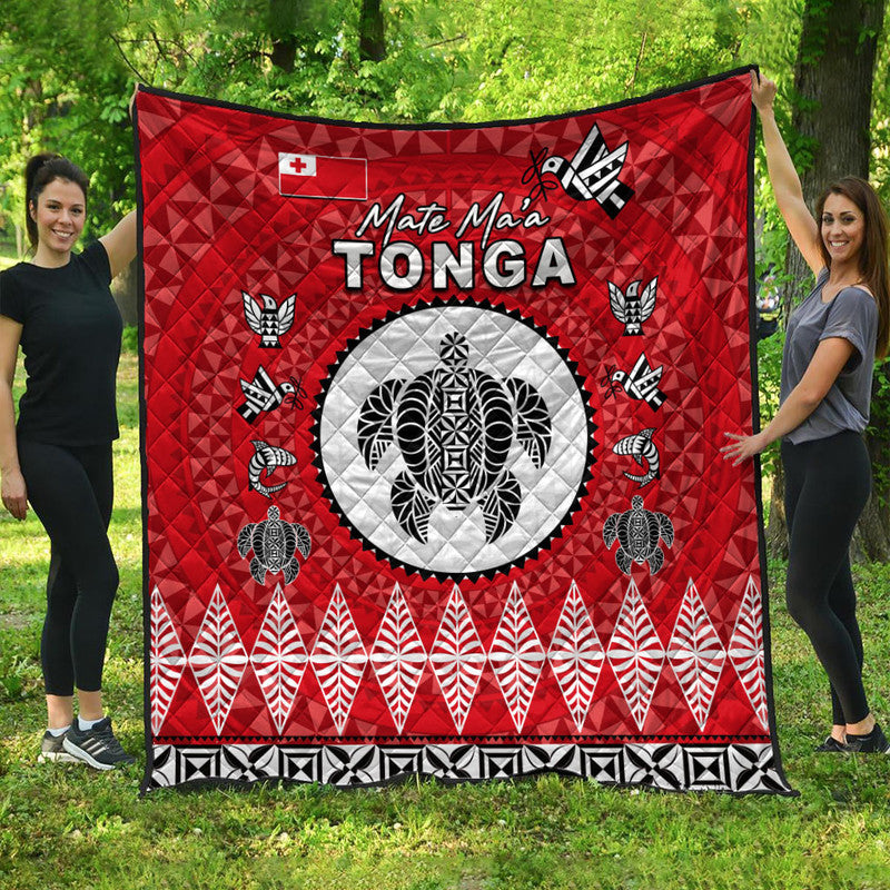 Mate Ma'a Tonga Ngatu Fonu Rugby Premium Quilt LT6 - Wonder Print Shop