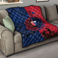 Samoa Independence Day Quotes Premium Quilt Military Polynesian Pattern - Wonder Print Shop