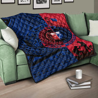 Samoa Independence Day Quotes Premium Quilt Military Polynesian Pattern - Wonder Print Shop