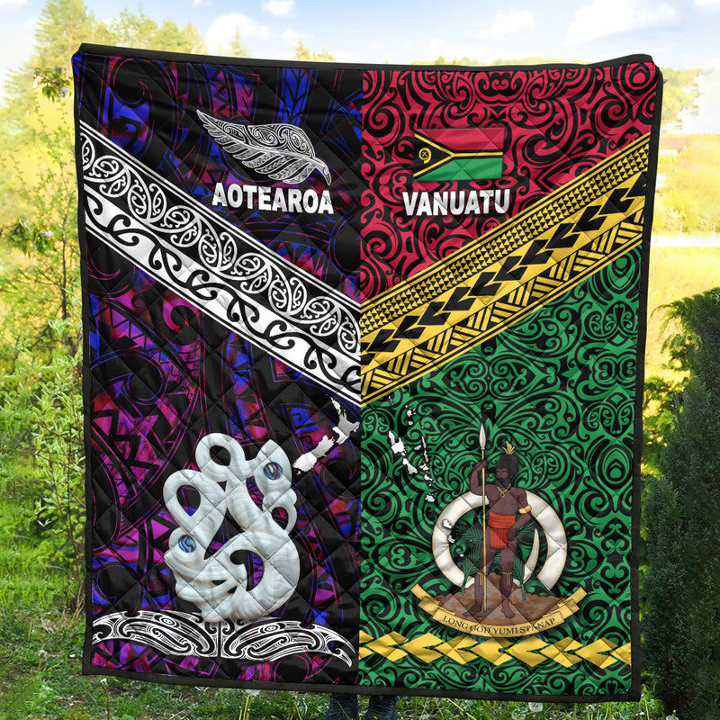 New Zealand and Vanuatu Premium Quilt Together Purple LT8 - Wonder Print Shop