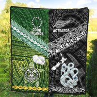 New Zealand and Cook Islands Premium Quilt Together Black LT8 - Wonder Print Shop