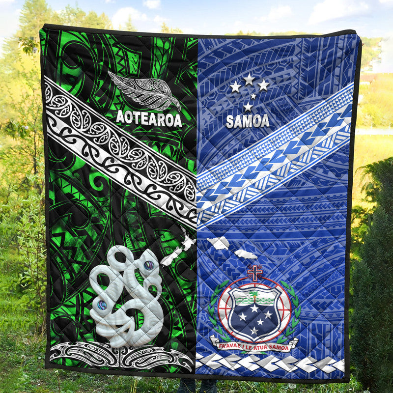 New Zealand and Samoa Premium Quilt Together Green LT8 - Wonder Print Shop