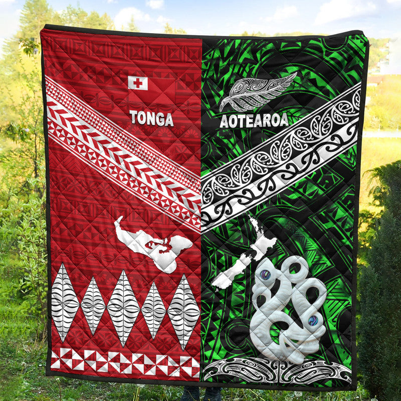 New Zealand and Tonga Premium Quilt Together Green LT8 - Wonder Print Shop