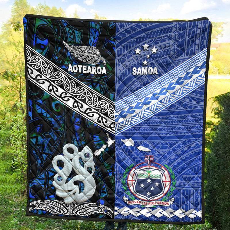 New Zealand and Samoa Premium Quilt Together Blue LT8 - Wonder Print Shop