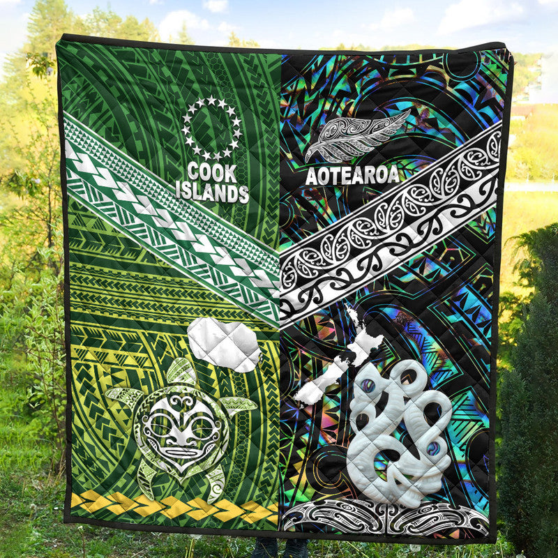 New Zealand and Cook Islands Premium Quilt Together Paua Shell LT8 - Wonder Print Shop