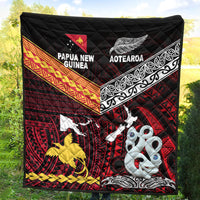 New Zealand and Papua New Guinea Premium Quilt Together Red LT8 - Wonder Print Shop