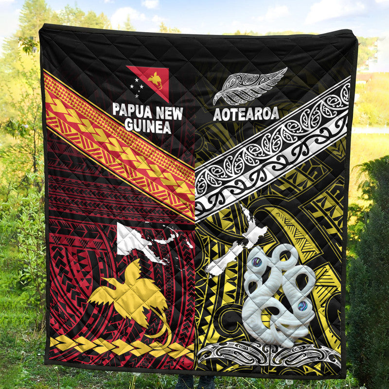 New Zealand and Papua New Guinea Premium Quilt Together Yellow LT8 - Wonder Print Shop
