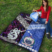 New Zealand and Samoa Premium Quilt Together Purple LT8 - Wonder Print Shop