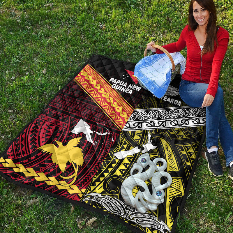 New Zealand and Papua New Guinea Premium Quilt Together Yellow LT8 - Wonder Print Shop