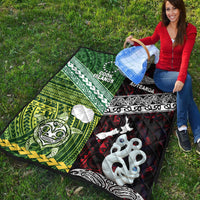 New Zealand and Cook Islands Premium Quilt Together Red LT8 - Wonder Print Shop