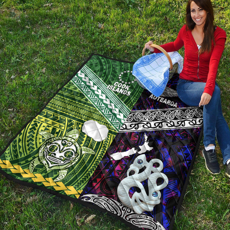 New Zealand and Cook Islands Premium Quilt Together Purple LT8 - Wonder Print Shop