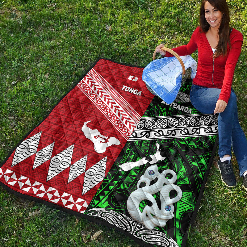 New Zealand and Tonga Premium Quilt Together Green LT8 - Wonder Print Shop