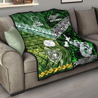 New Zealand and Cook Islands Premium Quilt Together Green LT8 - Wonder Print Shop