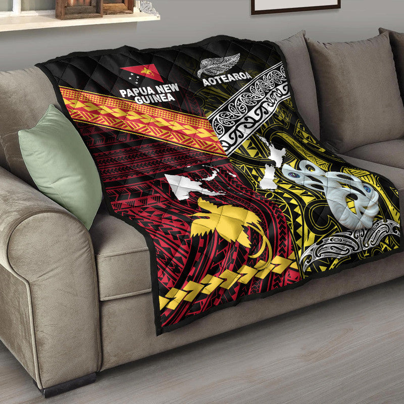 New Zealand and Papua New Guinea Premium Quilt Together Yellow LT8 - Wonder Print Shop