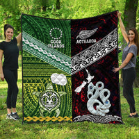 New Zealand and Cook Islands Premium Quilt Together Red LT8 - Wonder Print Shop