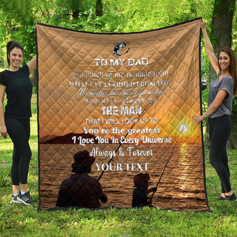 custom-father-day-premium-quilt-fishing-partner-for-life-letter-to-my-dad
