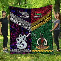 New Zealand and Vanuatu Premium Quilt Together Purple LT8 - Wonder Print Shop