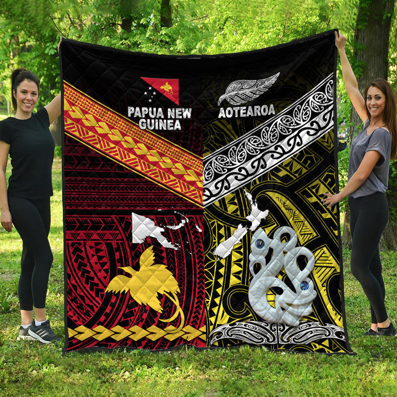 New Zealand and Papua New Guinea Premium Quilt Together Yellow LT8 - Wonder Print Shop