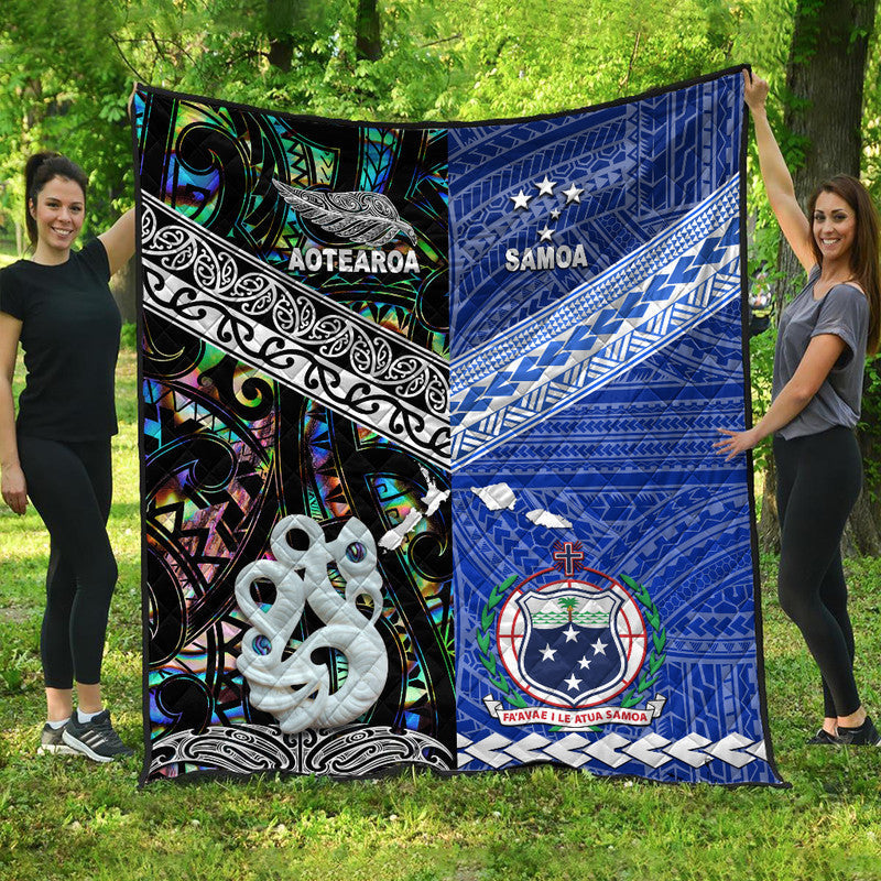 New Zealand and Samoa Premium Quilt Together Paua Shell LT8 - Wonder Print Shop