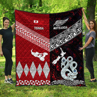 New Zealand and Tonga Premium Quilt Together Red LT8 - Wonder Print Shop