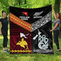 New Zealand and Papua New Guinea Premium Quilt Together Black LT8 - Wonder Print Shop