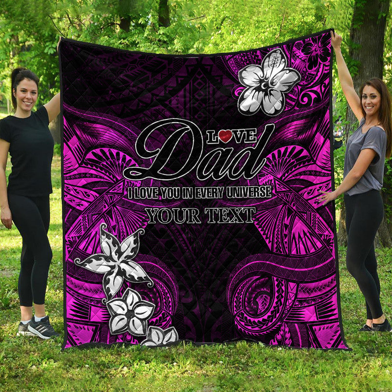 custom-personalised-polynesian-fathers-day-premium-quilt-i-love-you-in-every-universe-pink