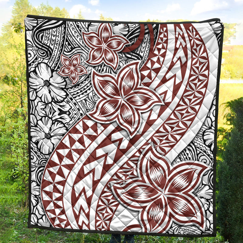 Traditional Polynesian Tribal Tattoo Retro Premium Quilt - Wonder Print Shop