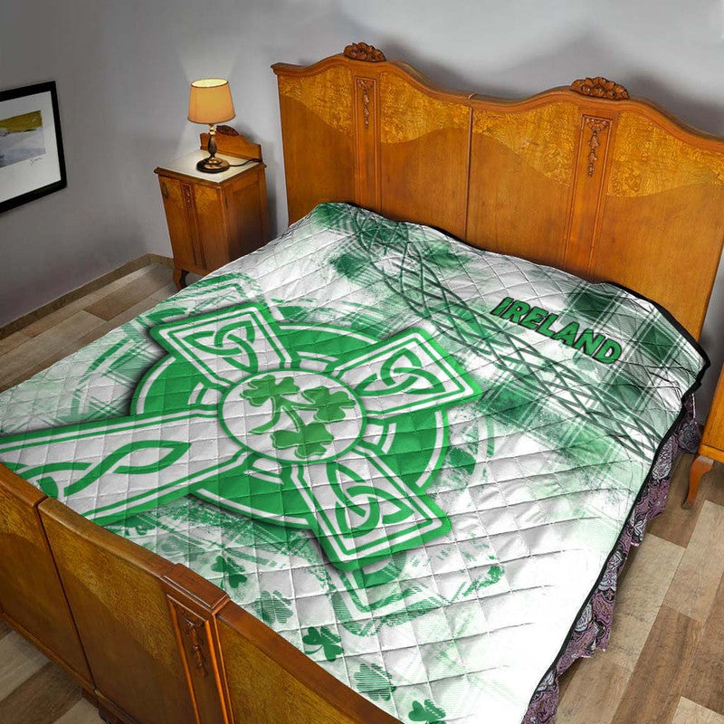 Ireland Cross Cricket Team Premium Quilt Celtic Irish Green Pattern Unique No1 - Wonder Print Shop