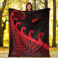 new-zealand-rugby-maori-premium-blanket-silver-fern-koru-vibes-red