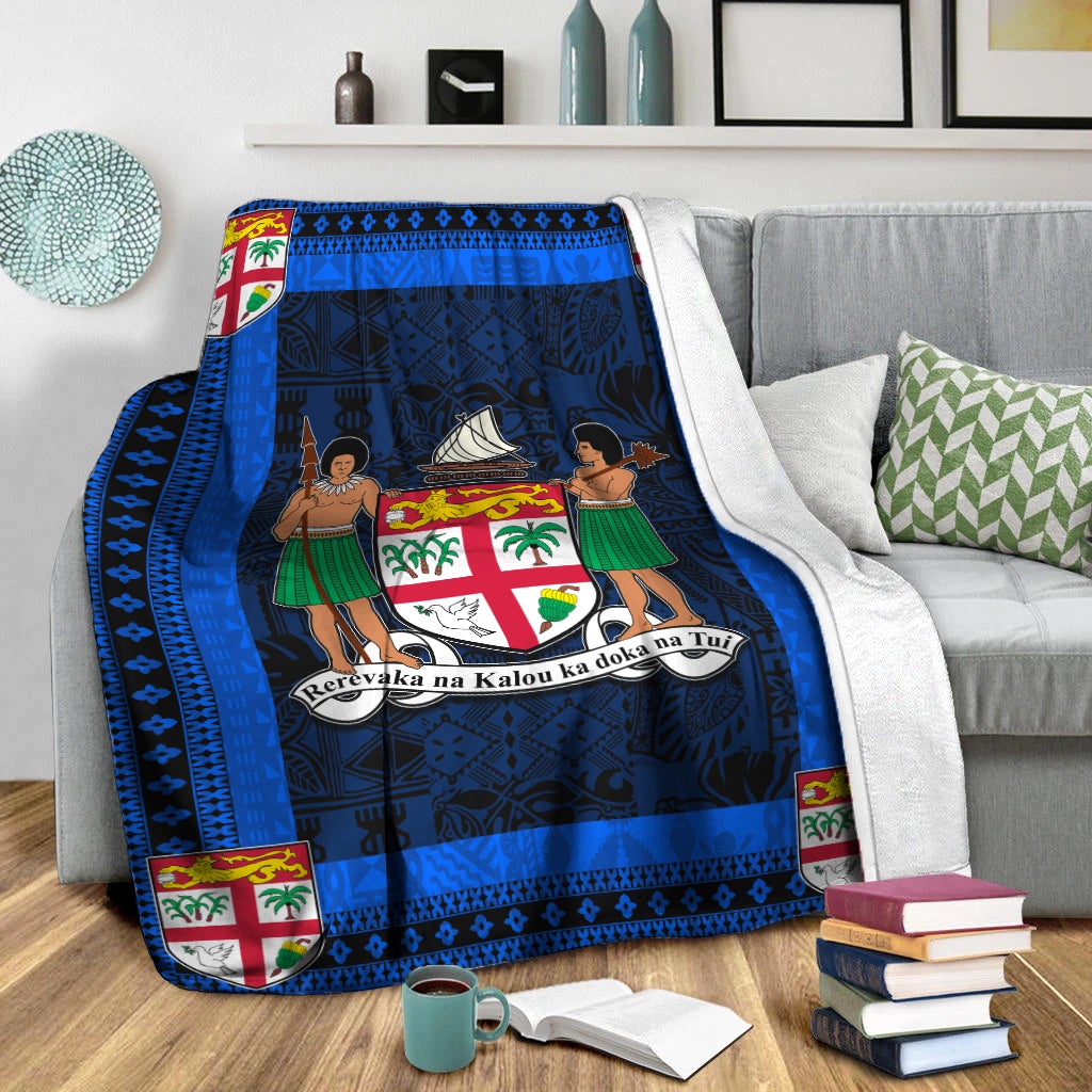 fiji-premium-blanket-blue-and-black-style-no1