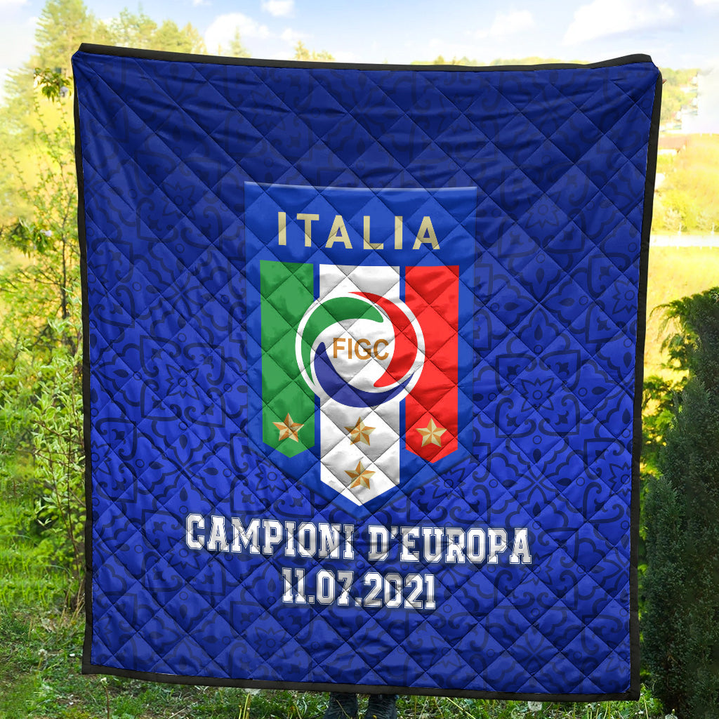 Italia Campioni D'Europa 11.07.2021 Premium Quilt LT8 - Wonder Print Shop