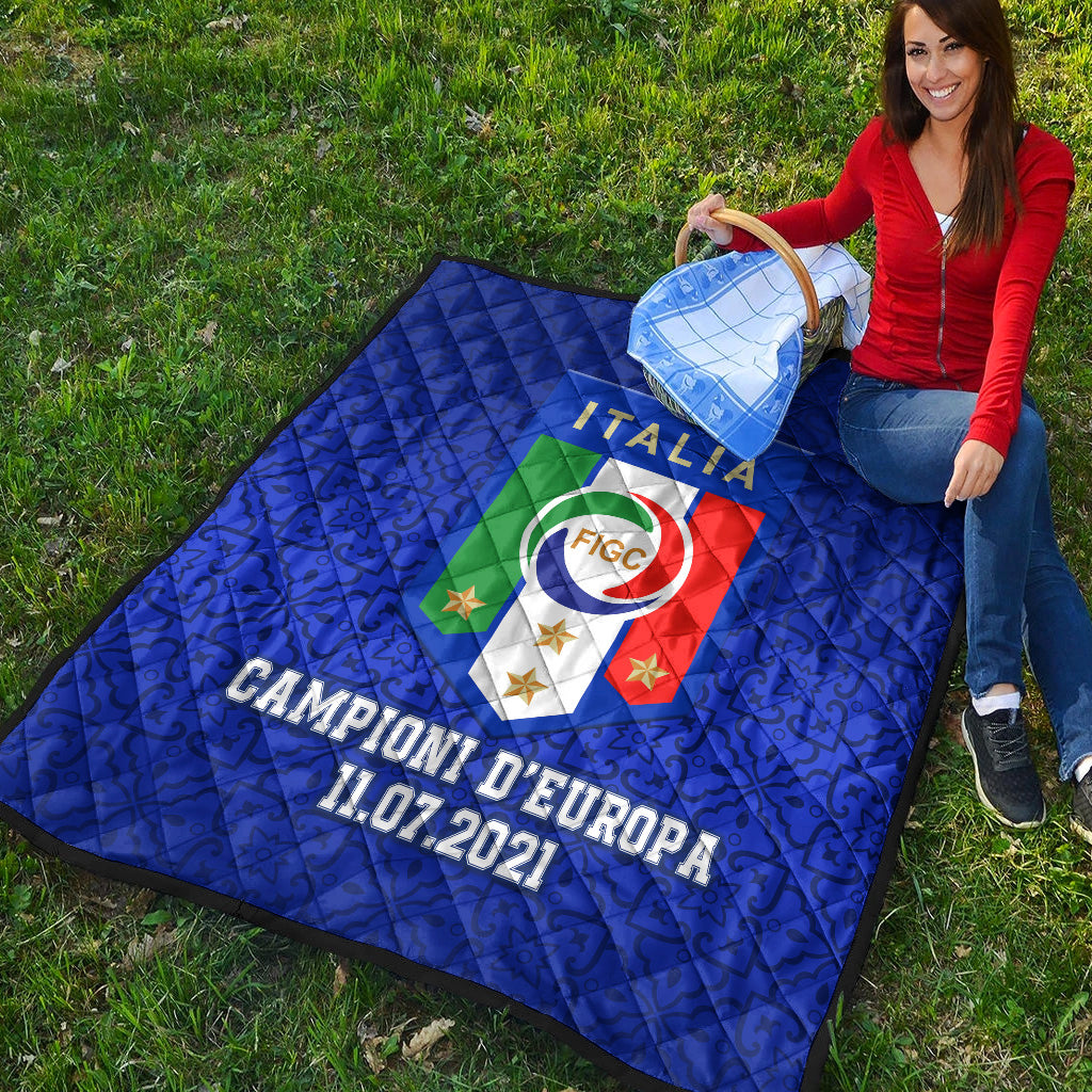 Italia Campioni D'Europa 11.07.2021 Premium Quilt LT8 - Wonder Print Shop