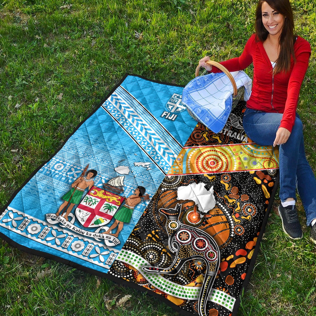 Australia Aboriginal And Fiji Tapa Premium Quilt Together LT8 - Wonder Print Shop