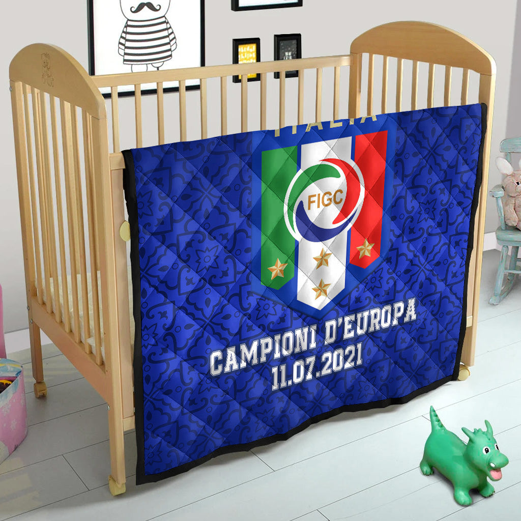 Italia Campioni D'Europa 11.07.2021 Premium Quilt LT8 - Wonder Print Shop