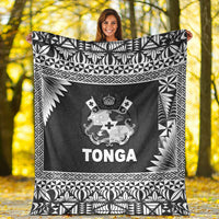 tonga-coat-of-arms-premium-blanket-simplified-version-black