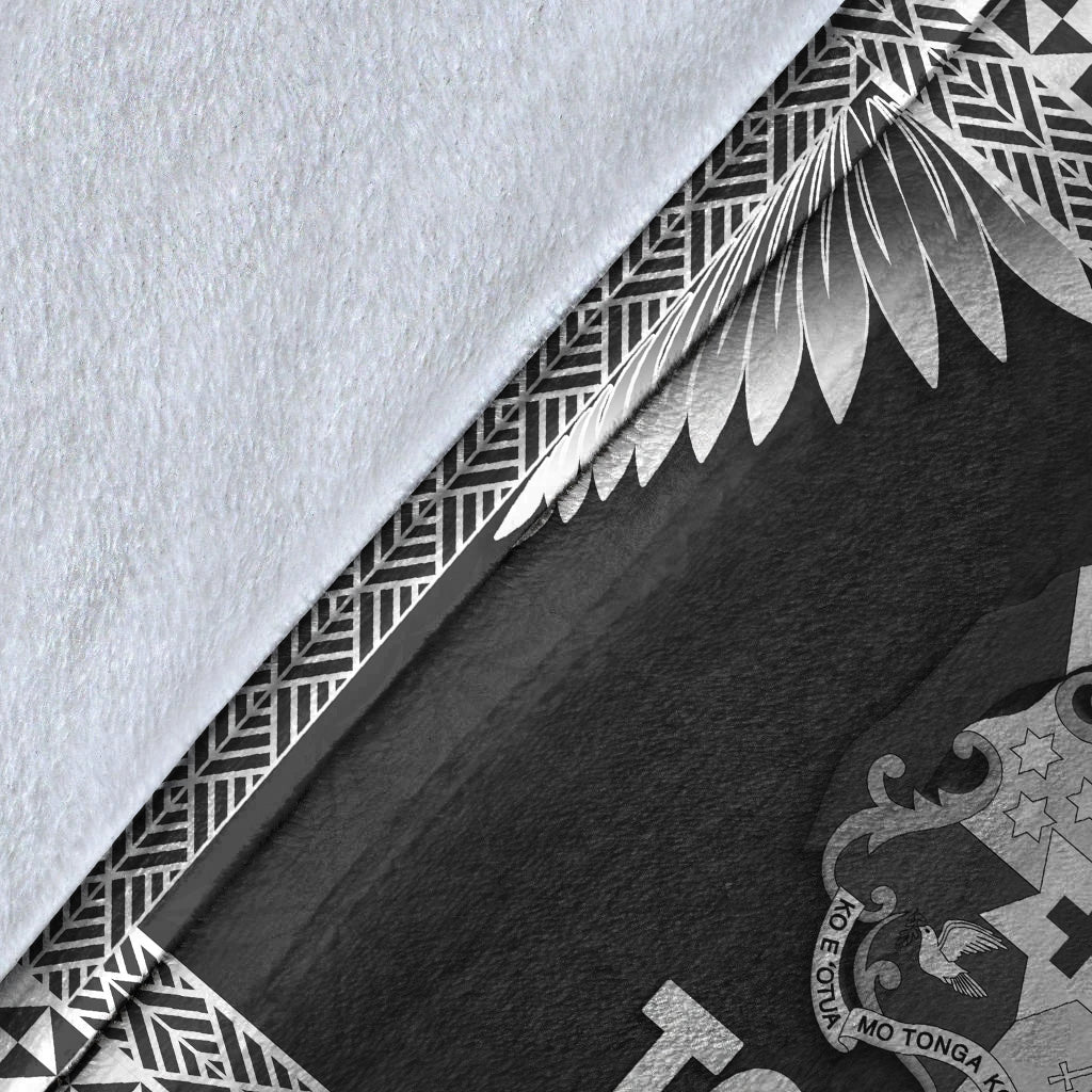tonga-coat-of-arms-premium-blanket-simplified-version-black