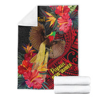 custom-personalised-papua-new-guinea-premium-blanket-bird-of-paradise-ver01