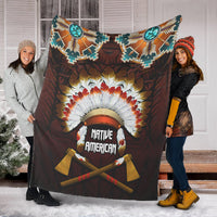 the-first-americans-premium-blanket-indian-headdress-with-skull