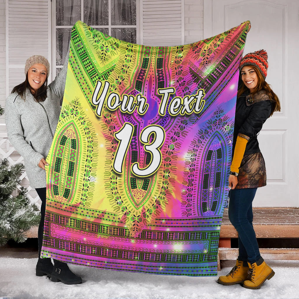 custom-text-and-number-africa-tie-dye-premium-blanket-special-dashiki-pattern
