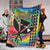 custom-personalised-hawaii-rainbow-tie-dye-premium-blanket-flowers-polynesian-hawaiian-tribal