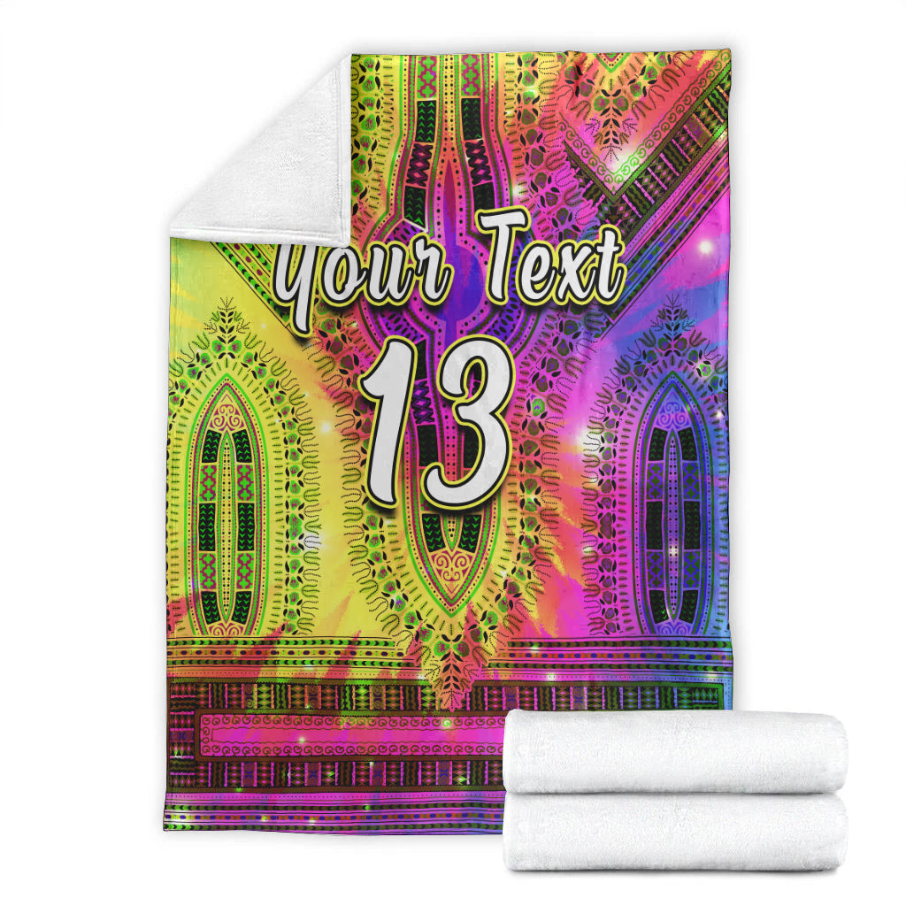 custom-text-and-number-africa-tie-dye-premium-blanket-special-dashiki-pattern