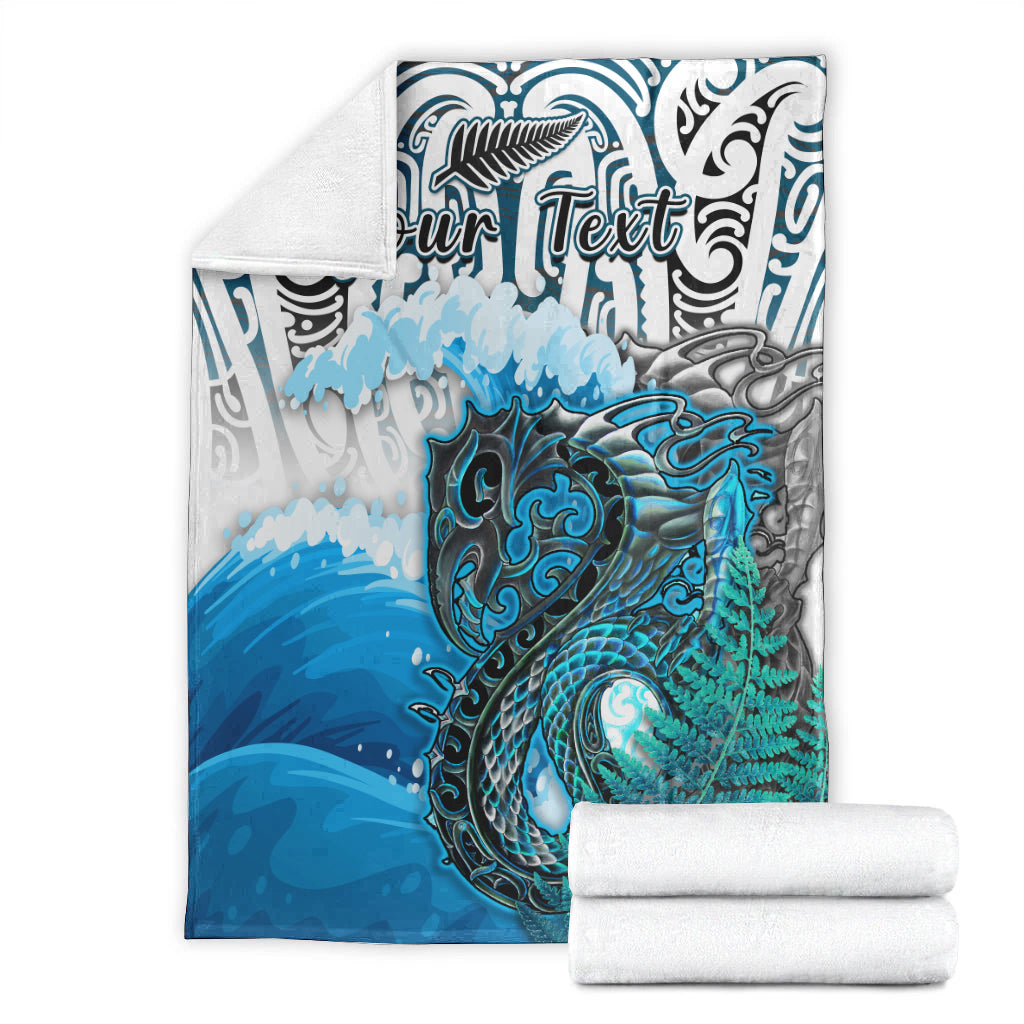 custom-personalised-manaia-maori-premium-blanket-fern-aotearoa-blue-waves-lt13