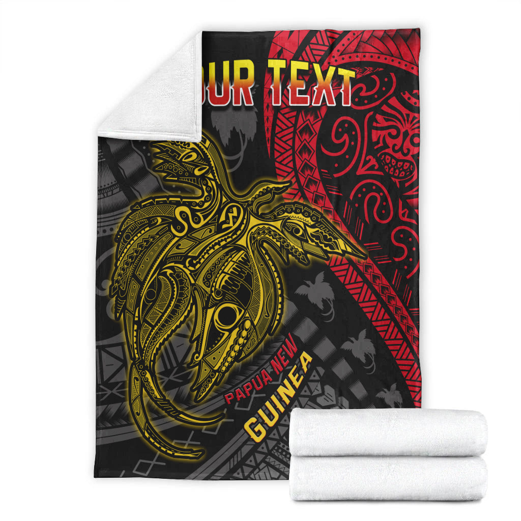 custom-personalised-papua-new-guinea-premium-blanket-raggiana-birds-of-paradise-happy-47th-independence-day-lt13