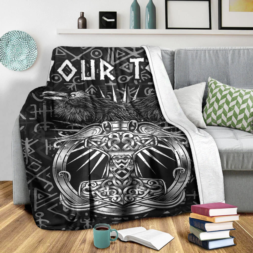 custom-personalised-viking-premium-blanket-style-runes-and-mjolnir