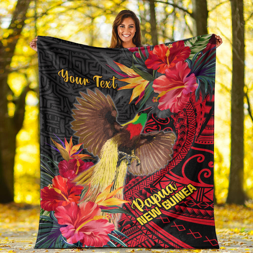 custom-personalised-papua-new-guinea-premium-blanket-bird-of-paradise-ver01